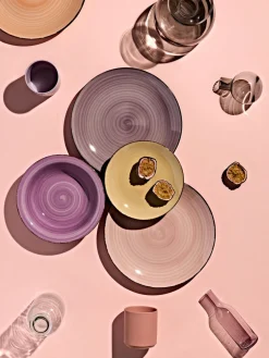 Villa D'Este Home Tivoli Vajilla artesanal Baita, 6 comensales (18 pzas.)