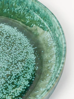 Westwing Collection Vajilla artesanal con esmalte reactivo Pam, 4 comensales (12 pzas.)