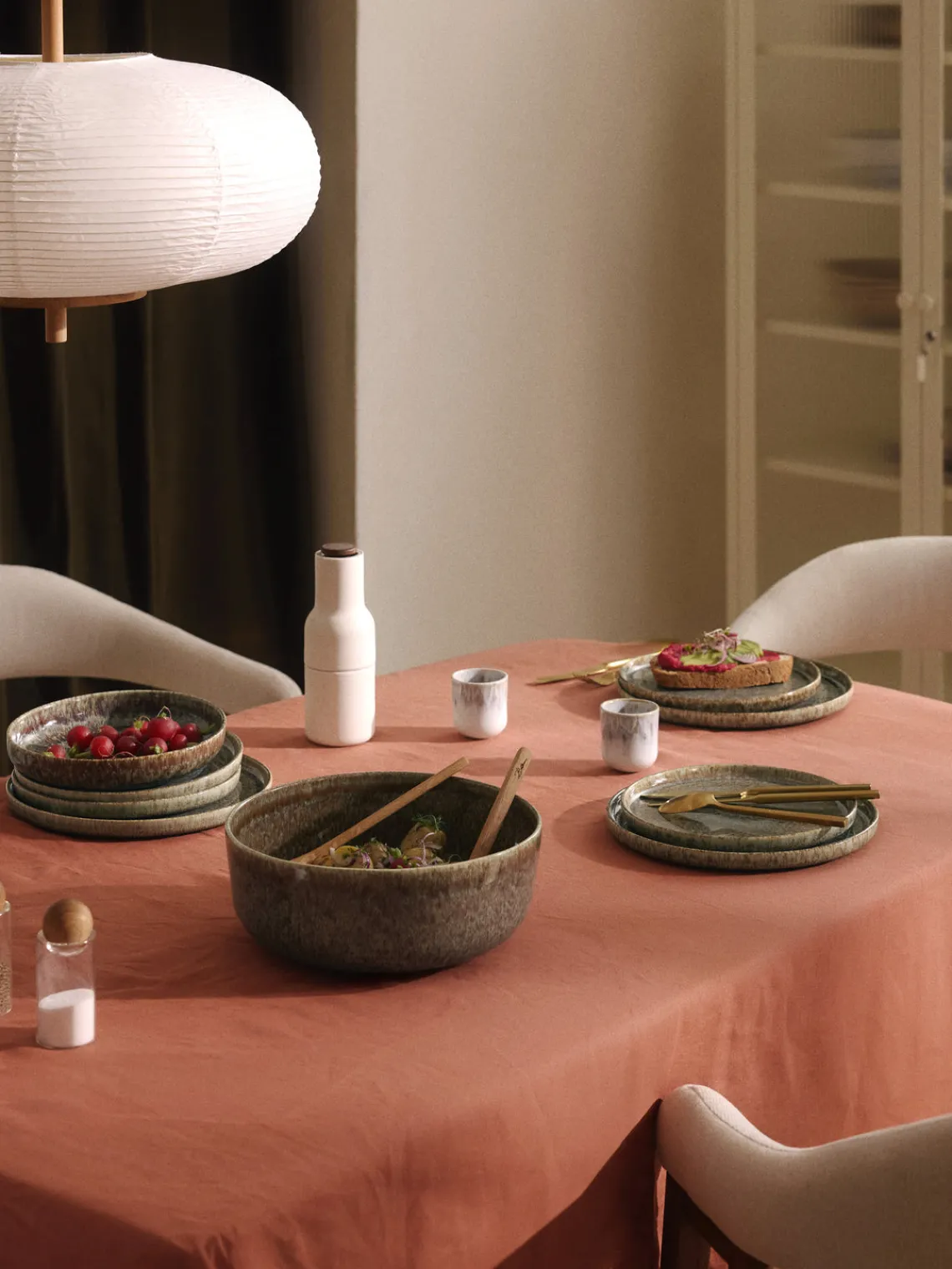 Westwing Collection Vajilla artesanal con esmalte reactivo Danza, 4 comensales (12 pzas.)^ Vajillas Completas|Menaje De Mesa