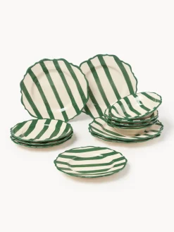 Westwing Collection Vajilla artesanal Donald, 4 comensales, 12 pzas.