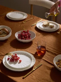 Westwing Collection Vajilla de porcelana con relieves Sali, 4 comensales (12 pzas.)^ Vajillas Completas|Menaje De Mesa