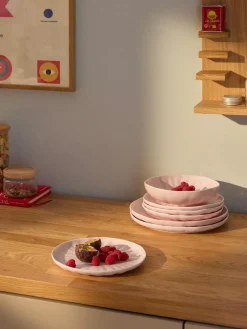 Westwing Collection Vajilla de porcelana con relieves Sali, 4 comensales (12 pzas.)^ Vajillas Completas|Menaje De Mesa