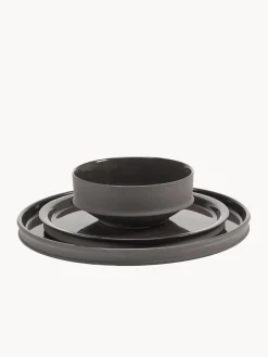 SERAX Vajilla de porcelana con esmalte reactivo Dune, 4 comensales (12 pzas.)^ Vajillas Completas|Menaje De Mesa