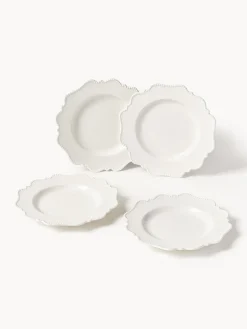Westwing Collection Vajilla de porcelana Grace, 4 personas (12 pzas.)^ Vajillas Completas|Menaje De Mesa