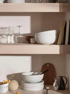 GEORG JENSEN Vajilla de porcelana Koppel, 1 comensal (3 pzas.)^ Cuencos Y Platos De Servir|Vajillas Completas