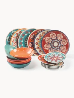 Villa d’Este Vajilla de porcelana Shiraz, 6 comensales (18 pzas.)