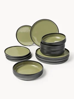 Westwing Collection Vajilla Ginger, 4 comensales (12 pzas.)^ Vajillas Completas|Menaje De Mesa