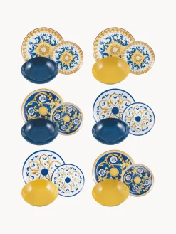 Villa D'Este Home Tivoli Vajilla Sicilia, 6 comensales (18 pzas.)^ Vajillas Completas|Menaje De Mesa