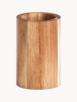 Vaso cepillo de dientes de madera de acacia Wood