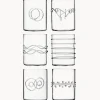 ICHENDORF Vasos de agua artesanales Deco' Clear, 6 uds.^ Vasos|Vajillas Completas