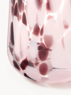 Westwing Collection Vasos de agua artesanales con estampado de lunares Oakley, 4 uds.^ Vasos|Vajillas Completas