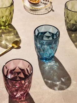 Westwing Collection Vasos de agua con patrón texturizado Colorado, 4 uds.