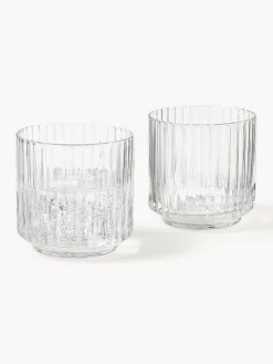 Westwing Collection Vasos de agua soplados Aleo, 4 uds.