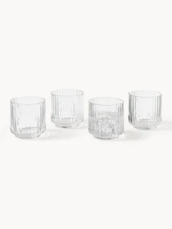Westwing Collection Vasos de agua soplados Aleo, 4 uds.
