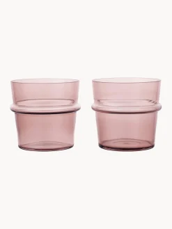 Ferm Living Vasos de agua soplados Boya, 2 uds.