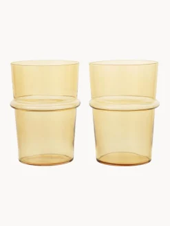 Ferm Living Vasos de agua soplados Boya, 2 uds.^ Vasos|Vajillas Completas