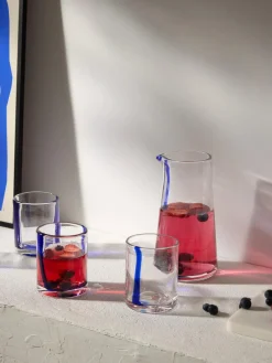 Westwing Collection Vasos de agua soplados Taha, 4 uds.