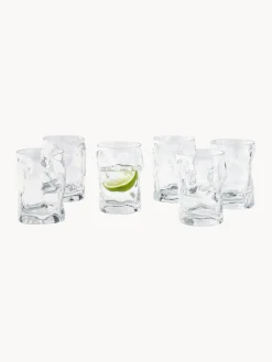 Vasos de forma orgánica Sorgente, 6 uds.