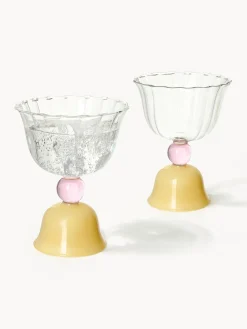 &k Amsterdam Vasos de vidrio borosilicato Tulip, 2 uds.^ Vasos|Vajillas Completas