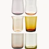 Bitossi Home Vasos de vidrio soplado Desiguale, 6 uds., tamaños y colores diferentes^ Vasos|Vajillas Completas