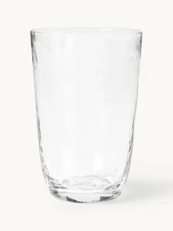 Broste Copenhagen Vasos de vidrio soplado Hammered, 4 uds.