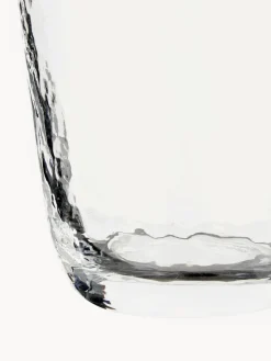 Broste Copenhagen Vasos de vidrio soplado Hammered, 4 uds.^ Menaje De Mesa