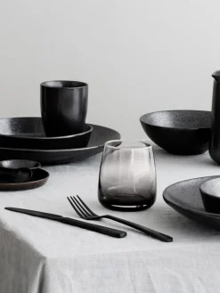 Broste Copenhagen Vasos de vidrio soplados artesanalmente Smoke, 4 uds.