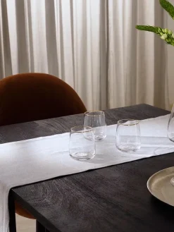 Westwing Collection Vasos de vidrio soplados Ellery, 4 uds.