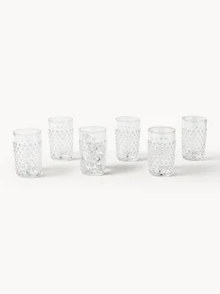 ANNA VON LIPA Vasos soplados Hobnail, 6 uds.^ Vasos|Vajillas Completas