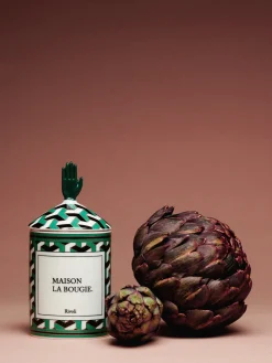 Maison La Bougie Vela perfumada artesanal Rivioli (gurjum, geranio y azafrán)^ Velas Perfumadas|Jarrones