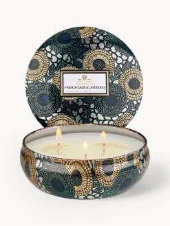 Voluspa Vela perfumada artesanal de tres mechas Japonica Collection (madera de cacao, verbena y lavanda)^ Velas Perfumadas|Jarrones