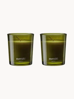 Meraki Vela perfumada pequeña Oud Leaf (rosa, madera de cedro, jazmín, lirio y lirio de los valles)