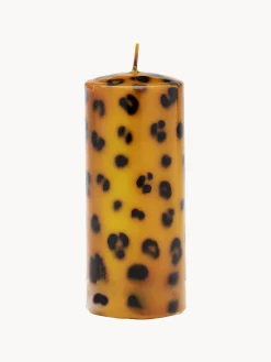 Anna + Nina Vela pilar artesanal Leopard, 15 cm^ Velas Decorativas|Jarrones