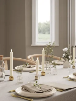 Deluxe Homeart Velas cónicas LED artesanales Real Flame, 15 cm, 2 uds.