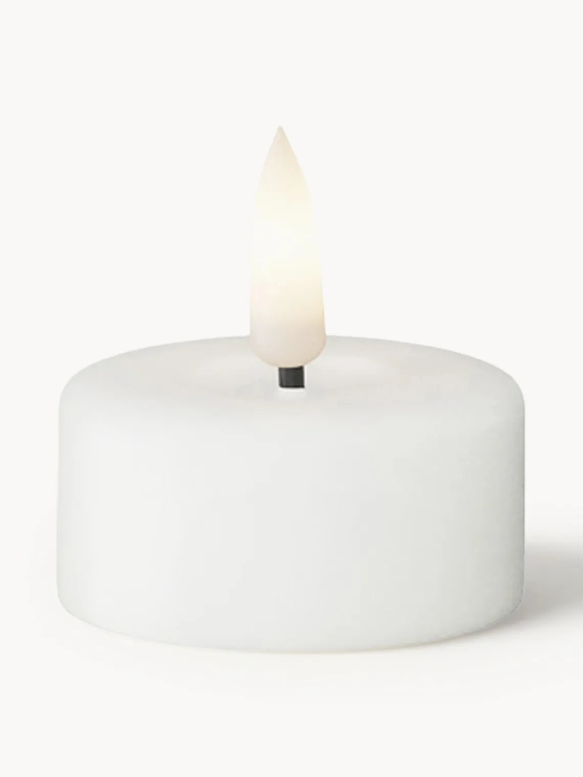 Deluxe Homeart Velas de té LED artesanales Real Flame, 4 uds.^ Velas Led|Velas Decorativas