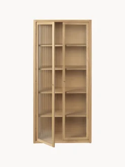 Ferm Living Vitrina con vidrio acanalado Reed