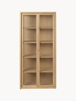 Ferm Living Vitrina con vidrio acanalado Reed