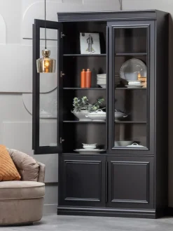 Vitrina de madera de roble Organize