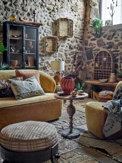 Bloomingville Vitrina de madera Hazem