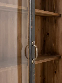 Bloomingville Vitrina de madera Hazem