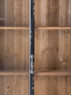 Bloomingville Vitrina de madera Hazem