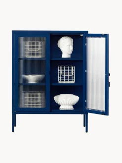 Mustard Made Vitrina de metal con cristal acanalado The Mixer