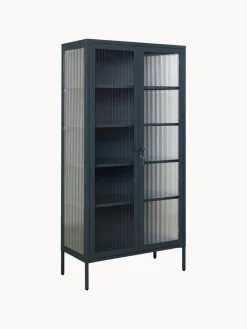 Mustard Made Vitrina de metal con cristal acanalado The Collector^ Vitrinas|Vitrinas