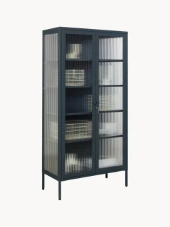Mustard Made Vitrina de metal con cristal acanalado The Collector^ Vitrinas|Vitrinas