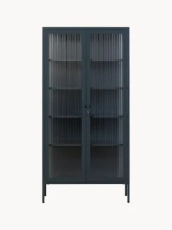 Mustard Made Vitrina de metal con cristal acanalado The Collector^ Vitrinas|Vitrinas