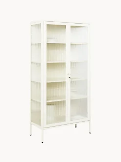 Mustard Made Vitrina de metal con cristal acanalado The Collector^ Vitrinas|Vitrinas