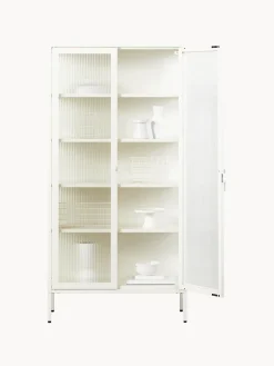 Mustard Made Vitrina de metal con cristal acanalado The Collector^ Vitrinas|Vitrinas