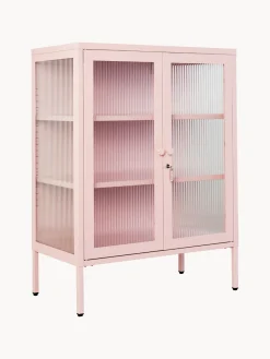 Mustard Made Vitrina de metal con cristal acanalado The Mixer