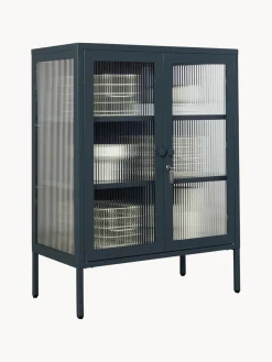 Mustard Made Vitrina de metal con cristal acanalado The Mixer