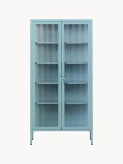 Mustard Made Vitrina de metal con cristal acanalado The Collector^ Vitrinas|Vitrinas